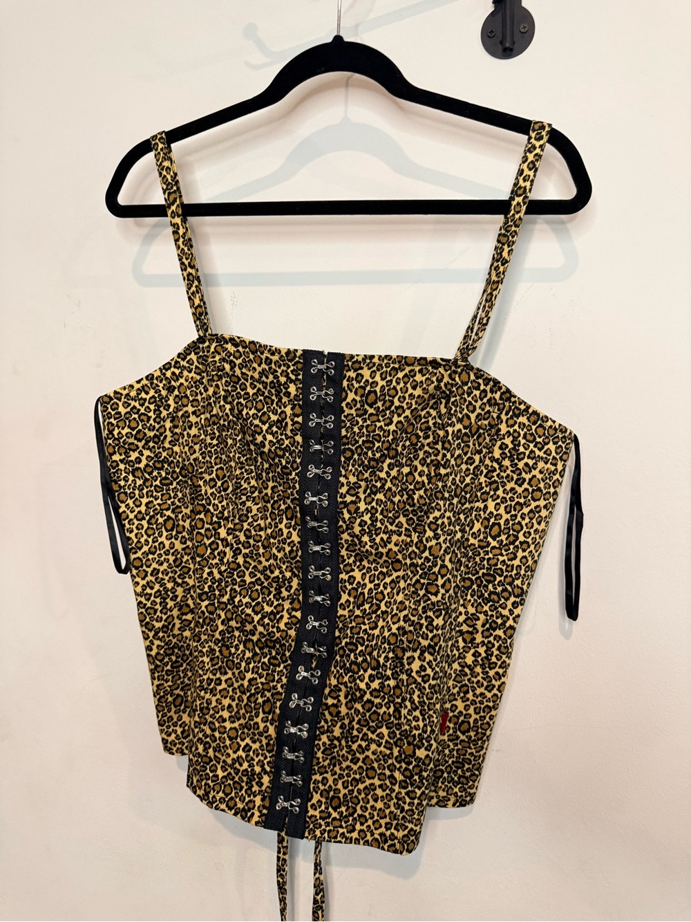 Tripp nyc Leopard Print Corset Camisole in Yellow and Brown